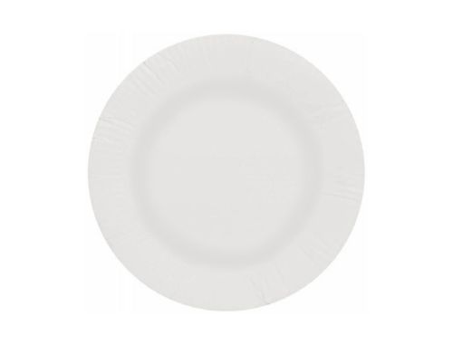 Prato papel reciclavel branco 18 cm pack 50 unidades , Branca , 155382 , 8435598418197